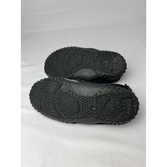 Purple Black Mesh Water Shoes Size 3 Adjustable Heel Cord Y2K Gorpcore Outdoor - Picture 7 of 10